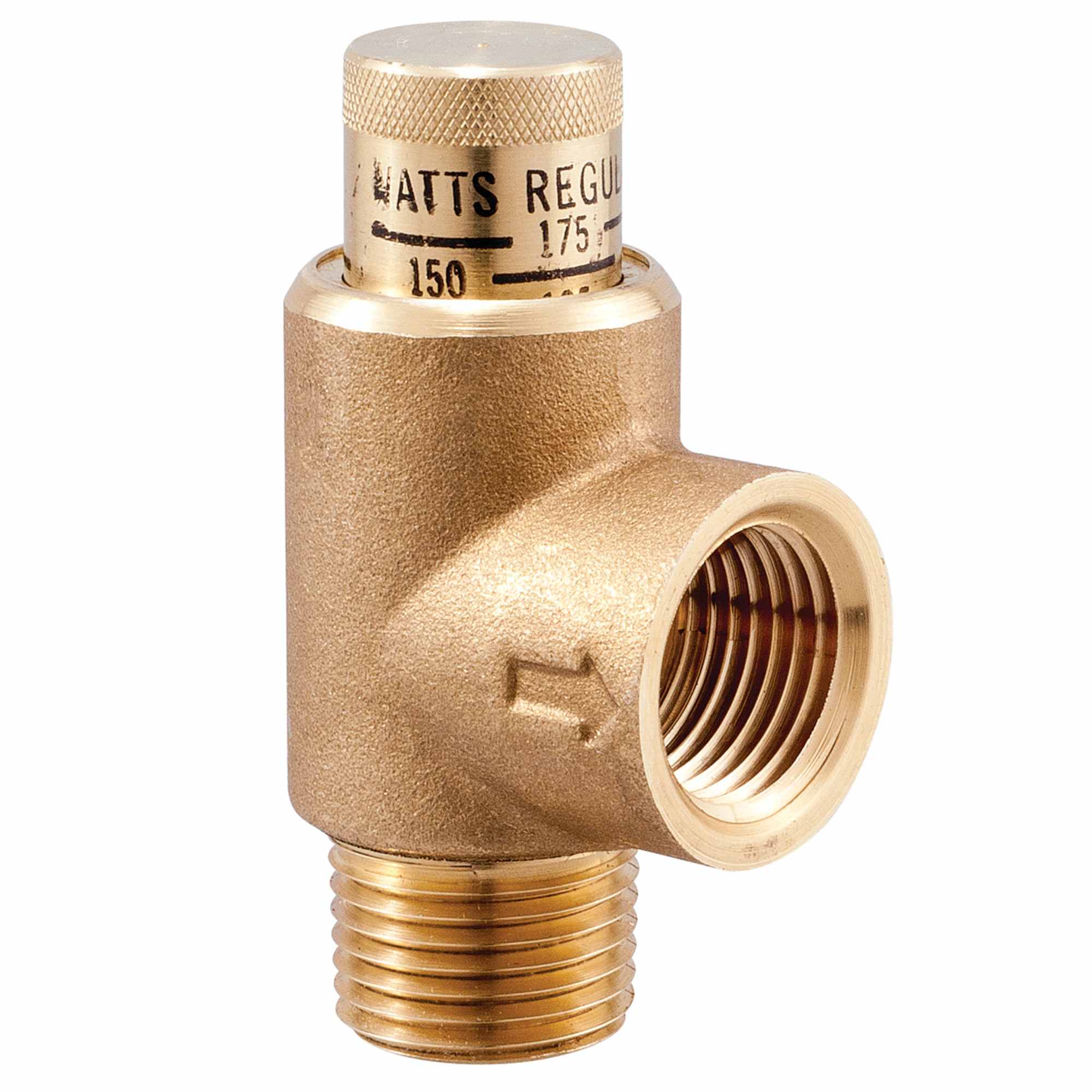 1/2" MNPT x FNPT Brass 300 psi 530C-STD Series Poppet Calibrated Pressure Relief Valve | WAT530C005