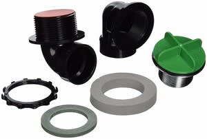 Chrome-Plated PVC 901 Series For SCH 40/Standard Bath Wastes Bath Waste Half Kit | WCO901BRIPVCCP