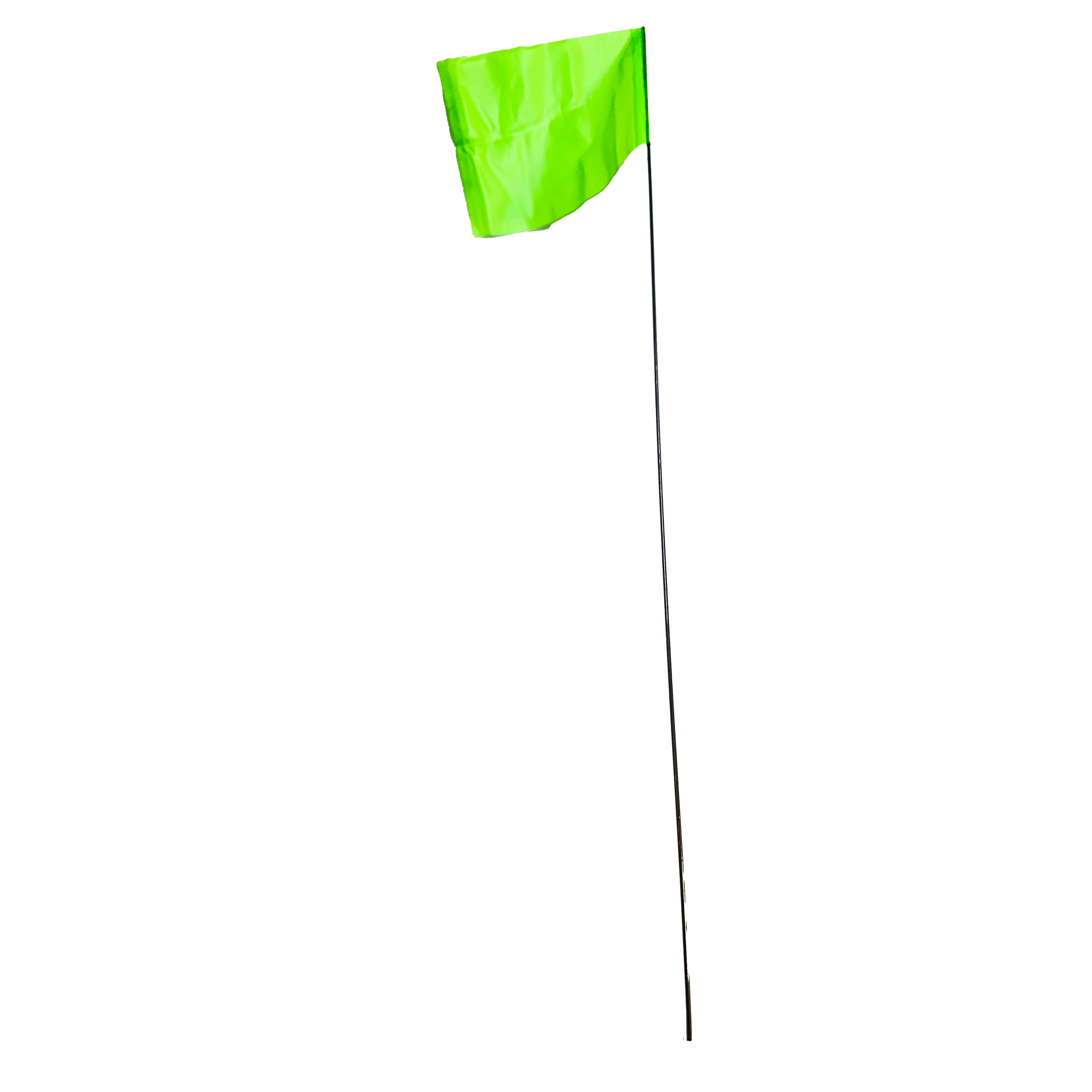 4" x 5" Lime Glo 100/Bundle Marking Flag | FLG4X5LIMEGLO