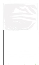 4" x 5" White 100/Bundle Marking Flag | FLG4X5WHITE
