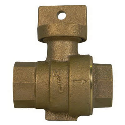 3/4" FNPT Lead-Free Brass 76001 Series Stop and Drain Ball Valve Curb Stop | MCD5131250