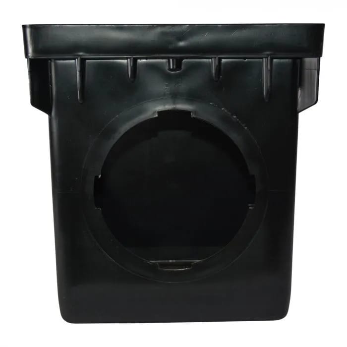 12" x 12" Square Polypropylene Black Catch Basin | NDS1203