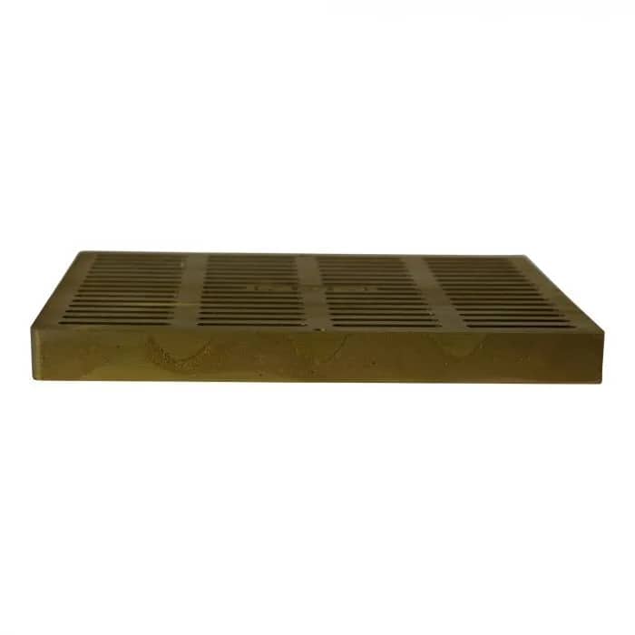 12" x 12" Square Brass Flat Grate | NDS1230B