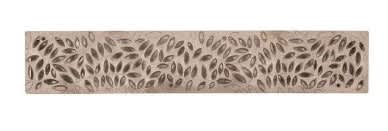 24" Rectangular HDPE Sand Decorative Botanical Grate | NDS252S
