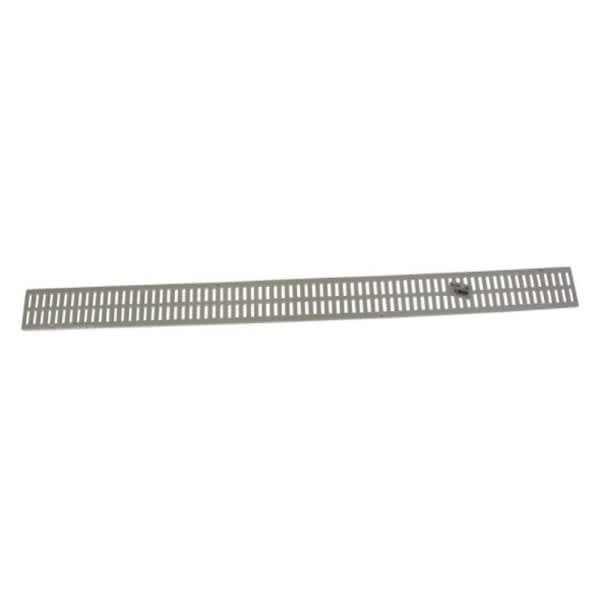 36" Rectangular HDPE White Mini Flat Channel Grate | NDS540