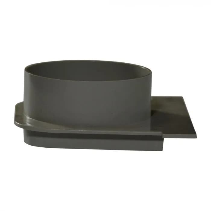 5" Spigot Gray PVC Pro Series Deep Profile End Cap | NDS813