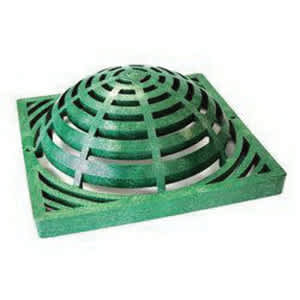 18" Square Polypropylene Green Catch Basin Drain Atrium Grate | NDS1891