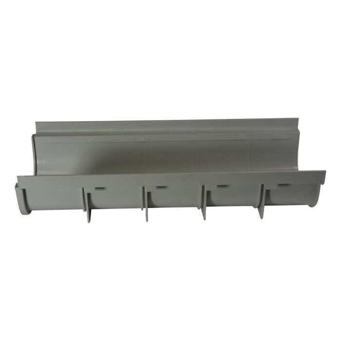 20" x 8-1/4" x 8" PVC Light Gray Shallow Profile Channel Drain | NDS830