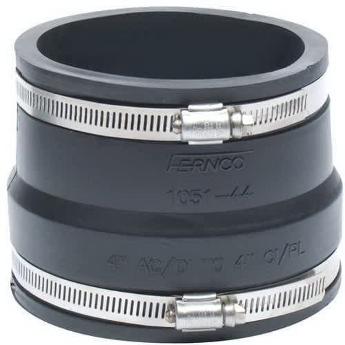 PVC Flexible Coupling 4 in. AC/Ductile Iron x Cast Iron/Plastic 1051 Series | 105144