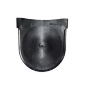 5" Black Plastic Standard End Cap | RBDDCDENDCAP5