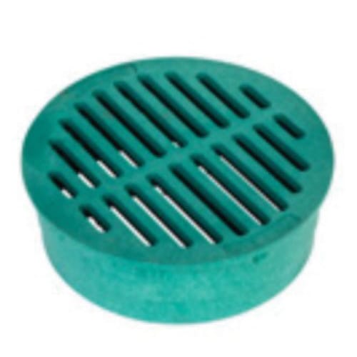 6" Round HDPE Green Drainage Grate | RBDDG6RFG