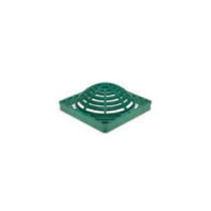 6" x 6" Square HDPE Black Drainage Atrium Grate | RBDDG9SAB