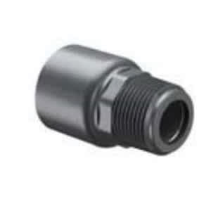 Sch. 80 Gray PVC Adapter 1" MIPT x Socket Standard | 836-010R