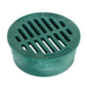 4" Round HDPE Green Drainage Grate | RBDDG4RFG