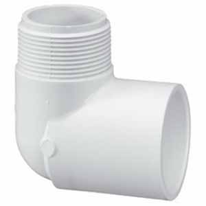 3/4" x 1" 90 Street Elbow PVC Sch. 40 MPT x Slip | 410-102