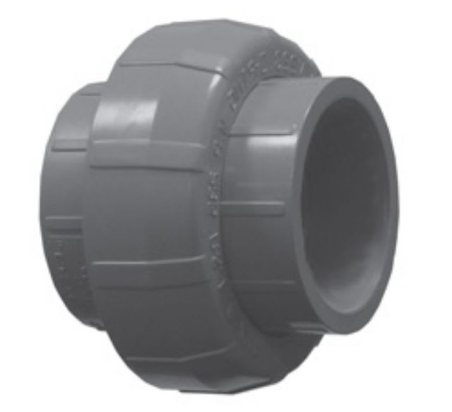 Sch. 80 Gray PVC Union 4" Socket with EPDM O-Ring Seal | 897040