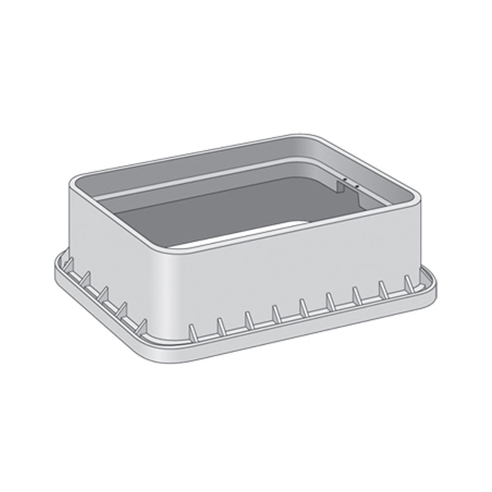 Valve Box Extension Only, 6" Rectangular Black Standard