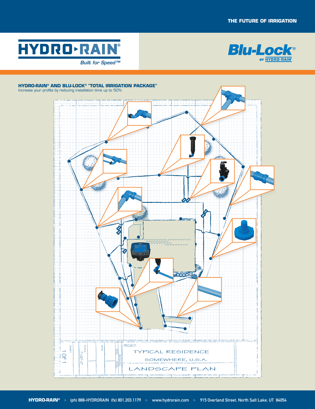 Swing Pipe 1/2" Blue HDPE Cut Roll | CPBL37980