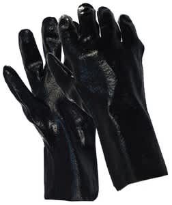 Work Gloves, One Size Fits All PVC Black