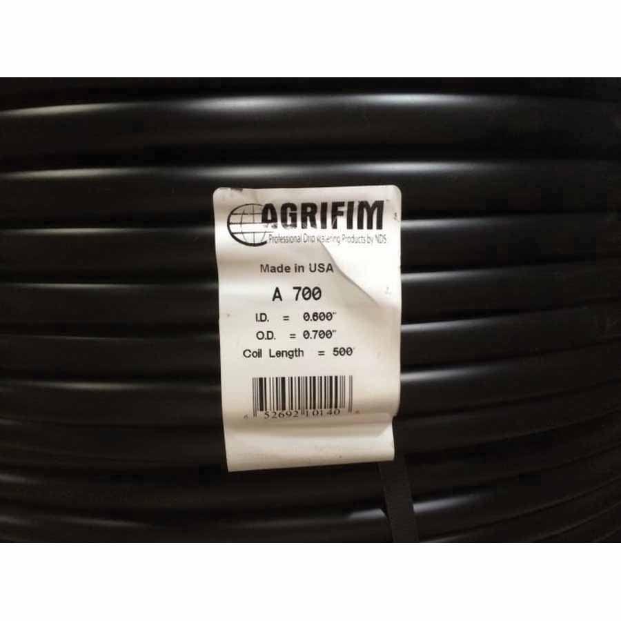 NDS Distribution Tubing, 1/2" x 500' Black Polyethylene | 1610