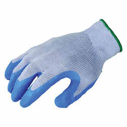 Flex Gloves, Medium Latex Blue Flexible Knit Cuff