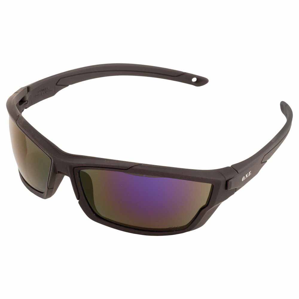 Safety Glasses, Blue Mirror Lens High Impact Outride