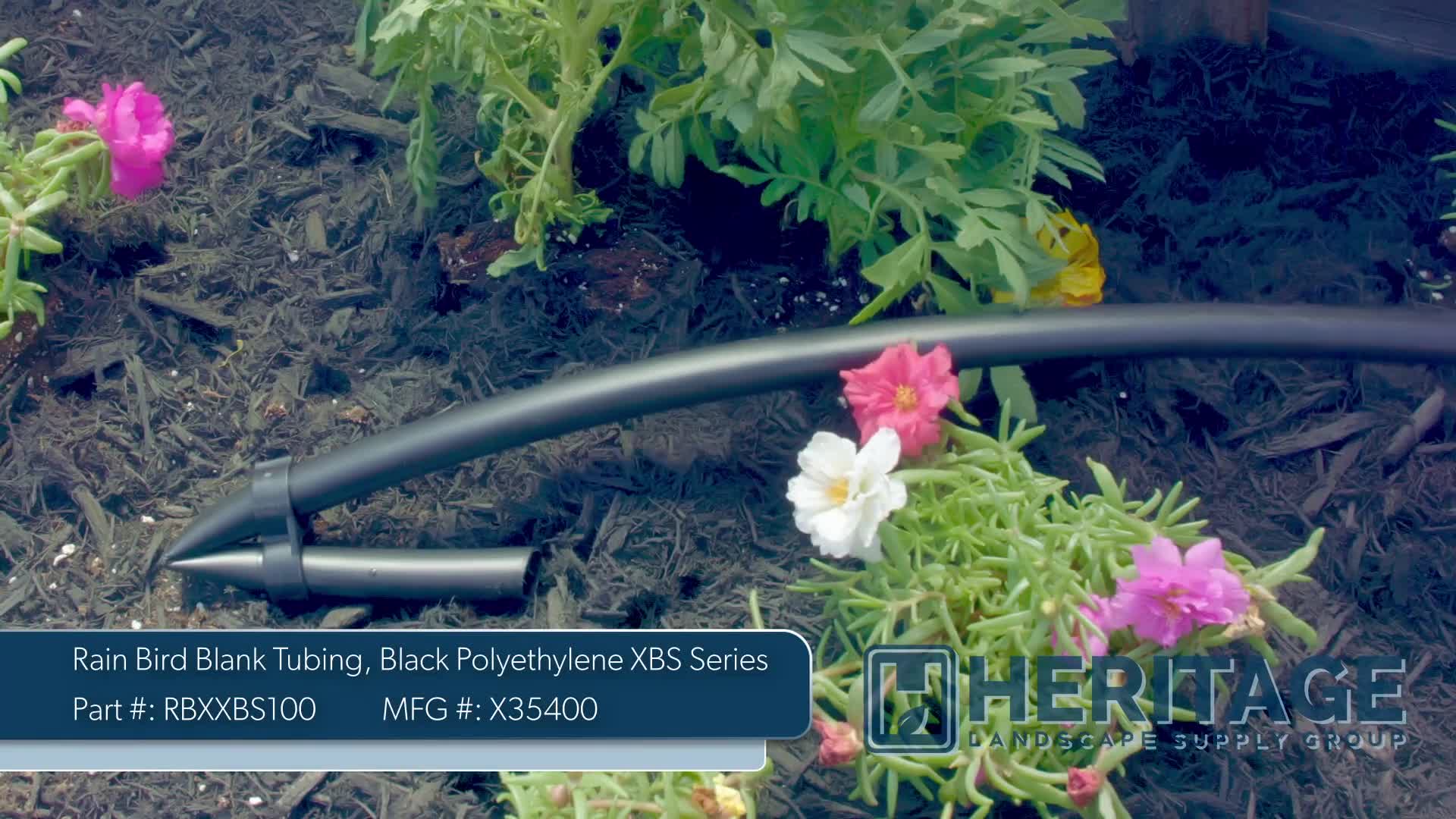 Rain Bird XBS Polyethylene Blank Tubing 1/2" x 100' Black | X35400