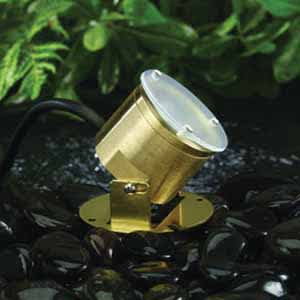 5 W LED Natural Brass Solid Brass Landscape 2115 Series Underwater Light | VISUW2115BSNLB5