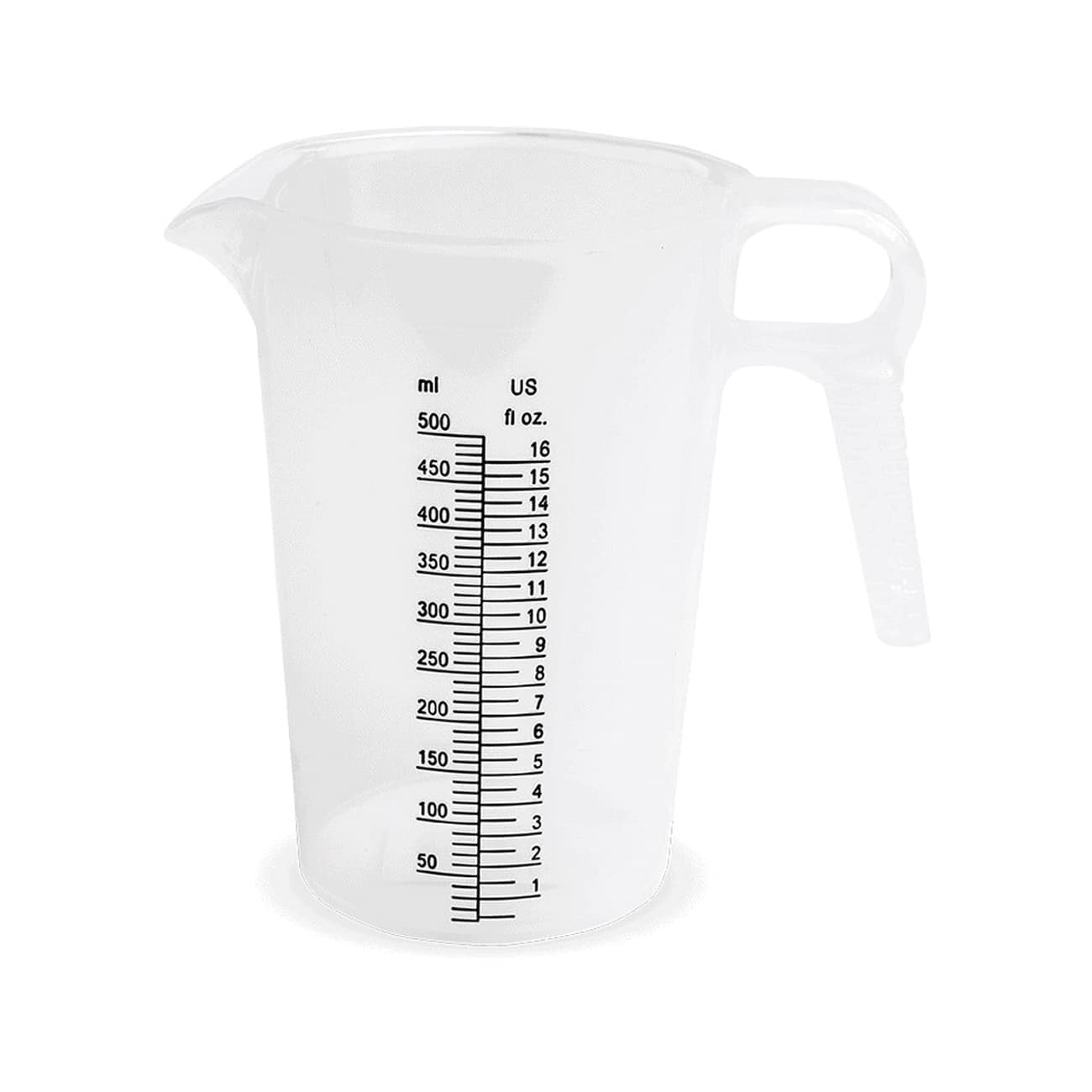 16 oz HDPE Natural Chemical Measuring Pitcher | AXIPM16