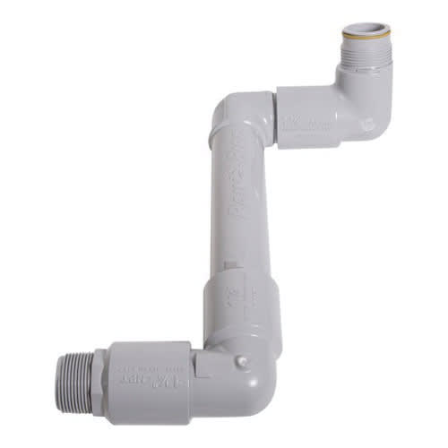 1.25" NPT x Acme Standard Side Inlet Single-Top Outlet Light Gray Swing Joint | RBG125NPTACMESJ