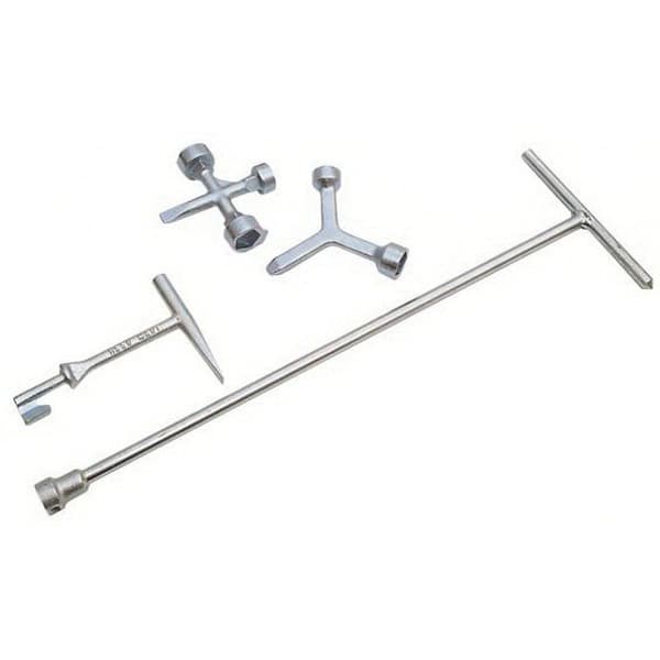 Meter and Curb Box Lid Key, 5.5" Ductile Iron For Yoke Boxes