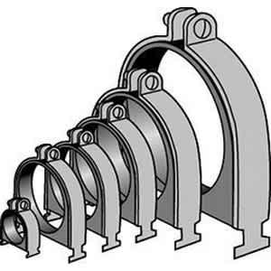 3-1/8" Electrogalvanized 1008-1018 Carbon Steel Cushion Clamp Assembly | ANVCC318