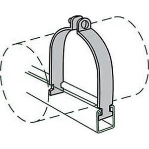 8" IPS Electrogalvanized 11 to 10 ga Steel AS1100AS Series Rigid Conduit Clamp | ANVSC8