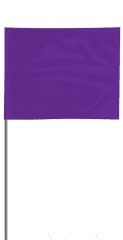 4" x 5" Purple 100/Bundle Marking Flag | FLG4X5PURPLE
