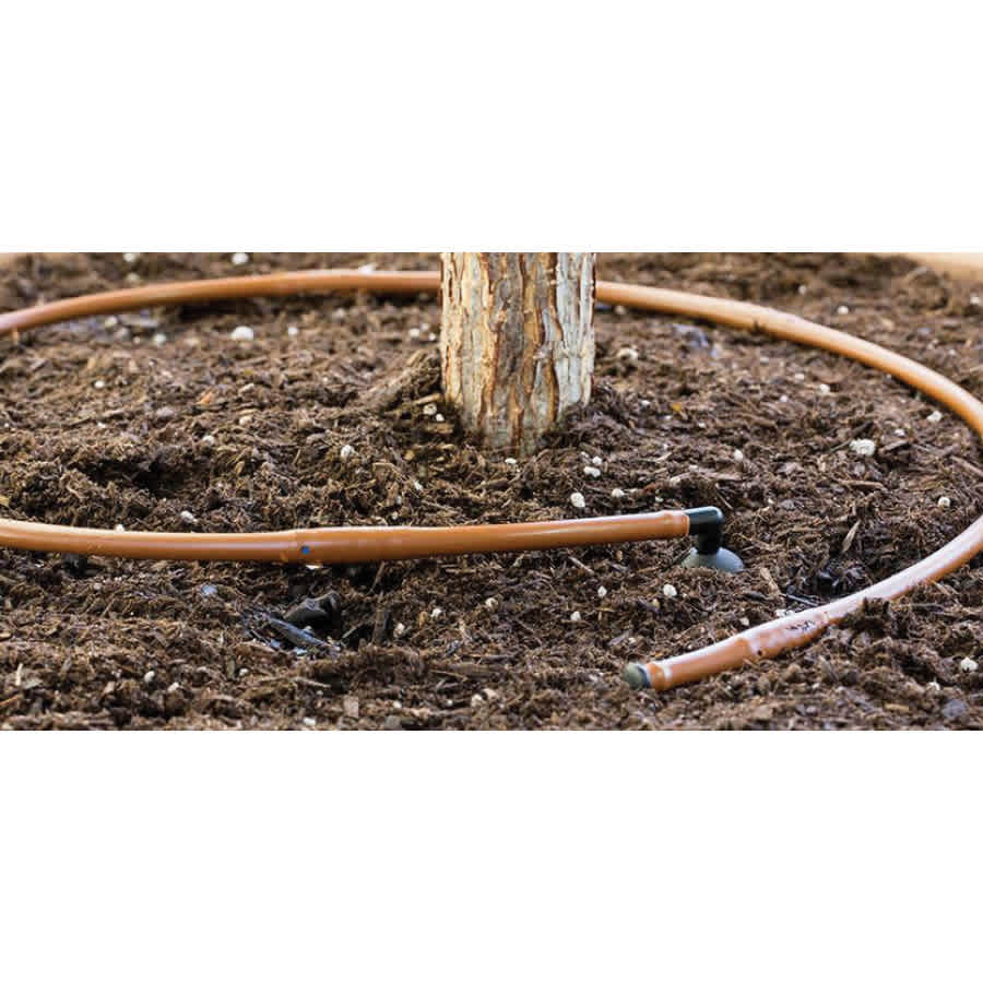 Hunter MLD Polyethylene Dripline 1/4" x 100' 0.5 gph 12" Space Brown | MLD0512100