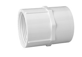 1-1/2" Male Acme White PVC Swing Joint Inlet | LSCG001004