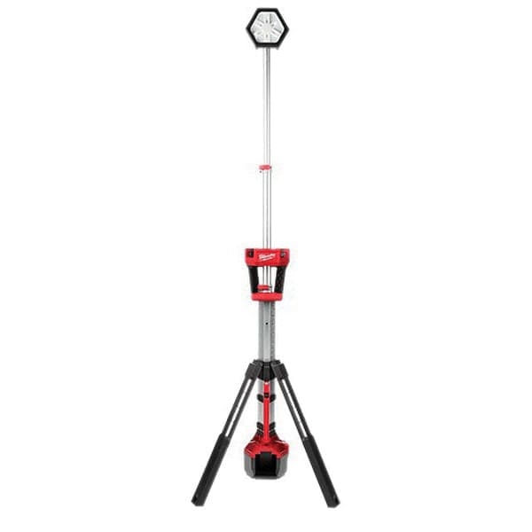 Natural White LED 7.5" x 8" x 40.5" Black/Red Dual Power Tower Light | MKE213120
