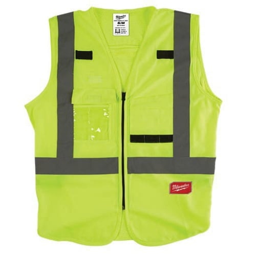 Small/Medium Polyester Yellow High Visibility Type R Class 2 Safety Vest | MKE48735021