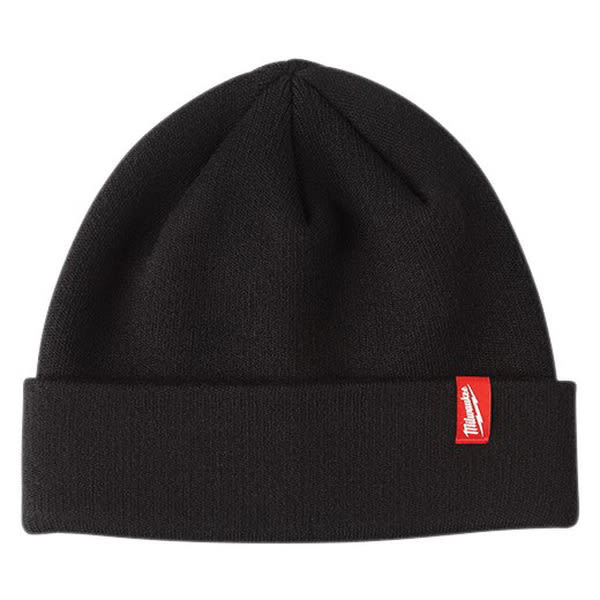Universal Polyester Black Cuffed Beanie | MKE503B