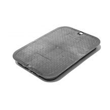 NDS Black Standard Rectangular Valve Box Overlapping Cover | NDB113CB