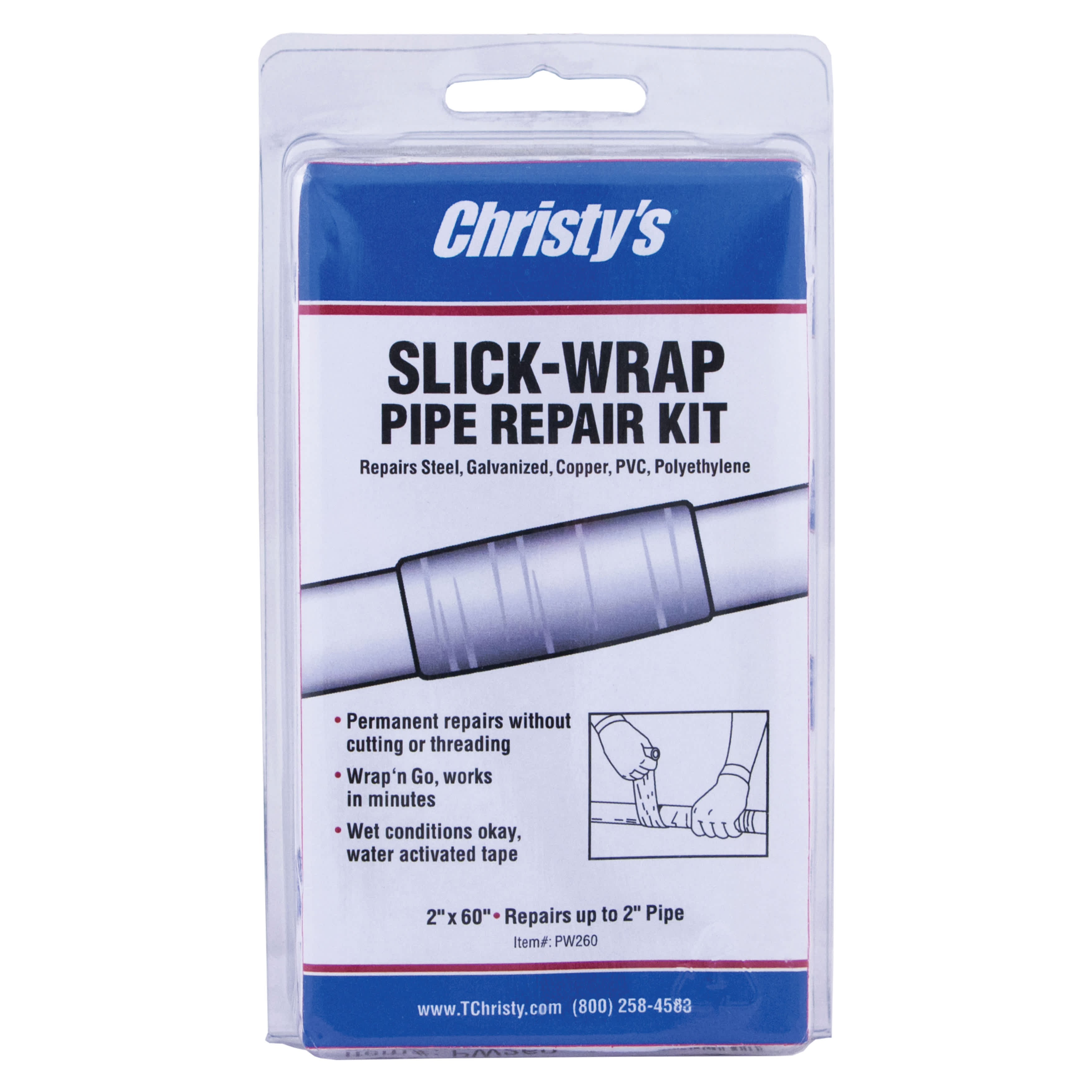 3" Impregnated Fiberglass Cloth Pipe and Hose Repair Kit | CSTPW3108