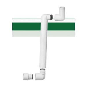 1" MIPT x Slip 8" L White PVC Swing Joint | LSCG131208