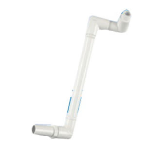 1" Spigot x MIPT 12" L White PVC Standard Turf Swing Joint | LSCT922212