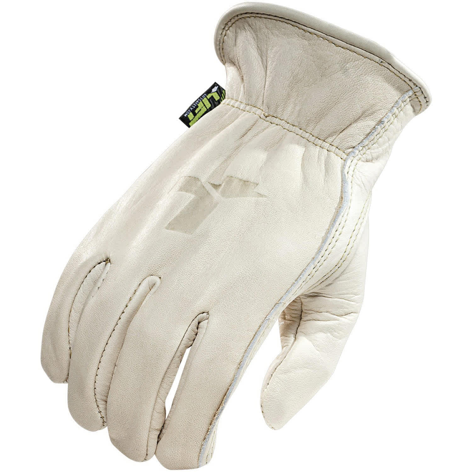 Extra Large Leather White 8 Seconds Gloves | LSEG8S6S1L