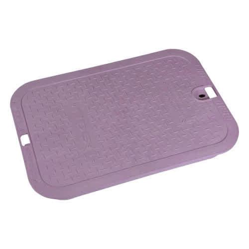 14" x 19" Rectangular Purple Reclaimed Water Pro-Spec Valve Box Cover | NDB313CR