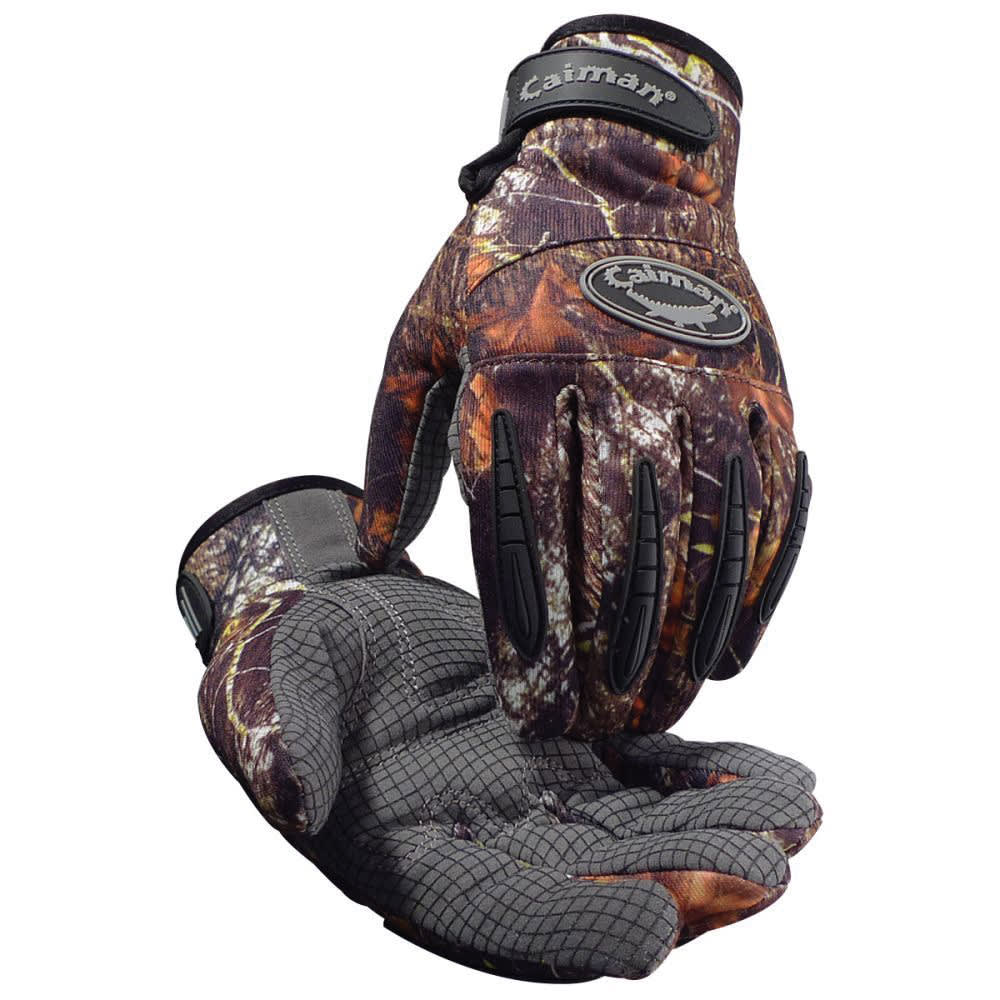 Extra Large Synthetic Leather Camouflage Hook and Loop Cuff Insulated Mechanics Gloves | YLS29116