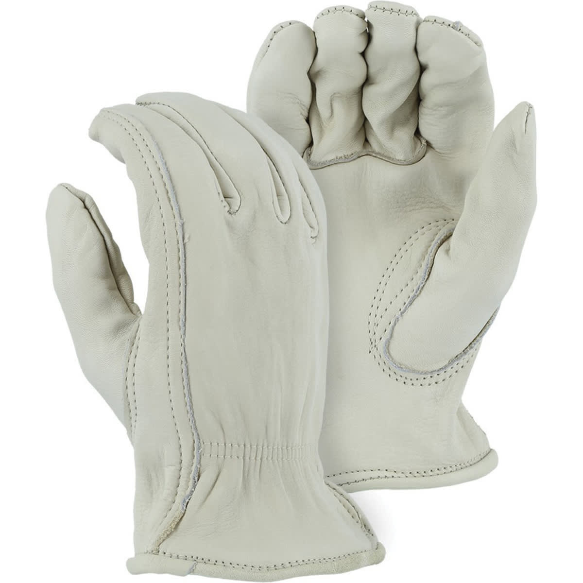 Medium Cowhide Leather Rolled Hem Cuff A-Grade Driver Gloves | YLS755GCI