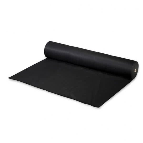 7.5' x 1' Polyethylene Black Non-Woven Geotextile Underlayment | AQS29227