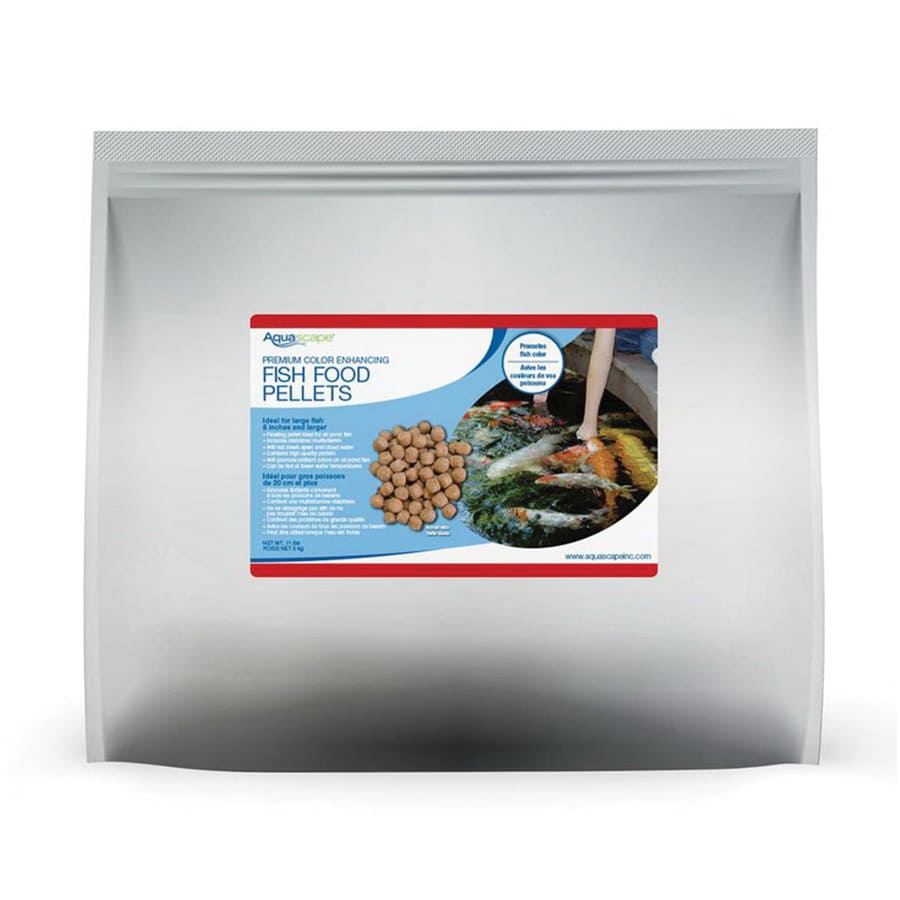 11 lb Premium Color Enhancing Large Fish Food Pellet | AQS81048