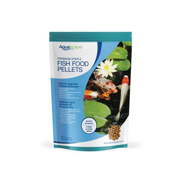 4.4 lb Premium Staple Large Fish Food Pellet | AQS98869